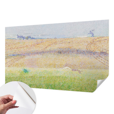 Peel and stick fototapet med motiv av ett sommarfält