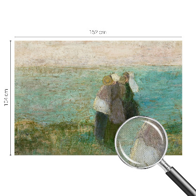 3D fototapet med motiv av en reflektion vid havet