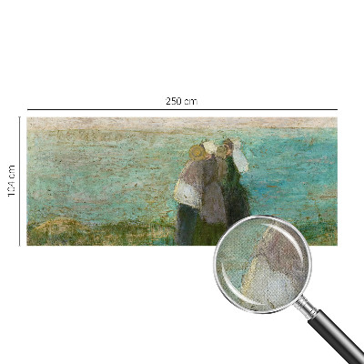 3D fototapet med motiv av en reflektion vid havet