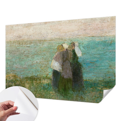 3D fototapet med motiv av en reflektion vid havet