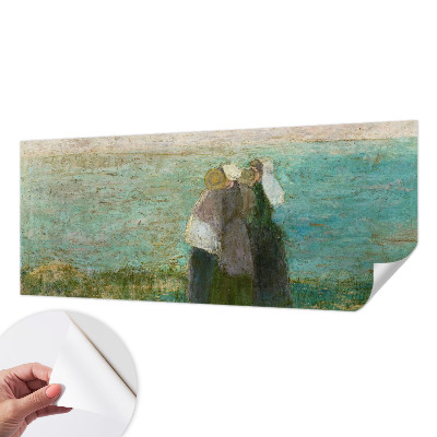 3D fototapet med motiv av en reflektion vid havet