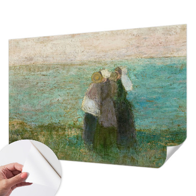 3D fototapet med motiv av en reflektion vid havet