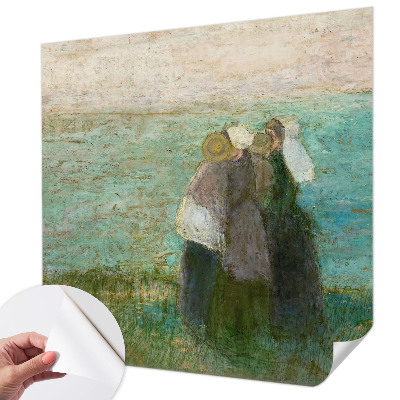 3D fototapet med motiv av en reflektion vid havet