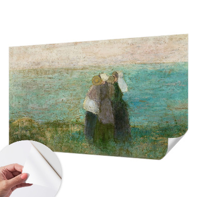3D fototapet med motiv av en reflektion vid havet