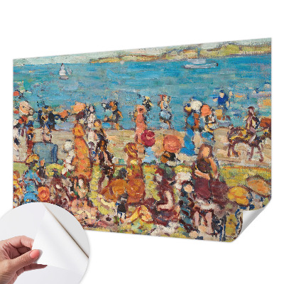Fototapet barnrum med motiv av en strandscen