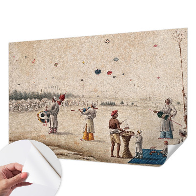 Självhäftande fototapet Svävande drakar