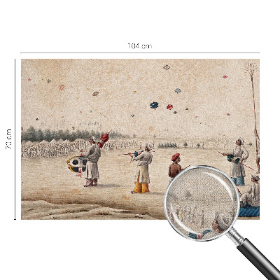 Självhäftande fototapet Svävande drakar