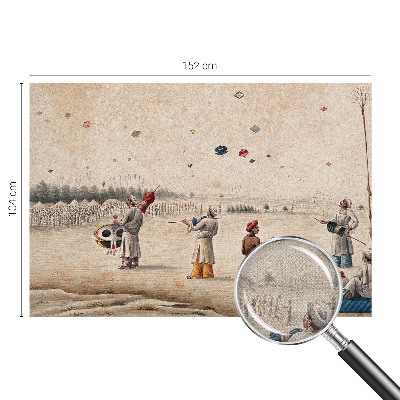 Självhäftande fototapet Svävande drakar