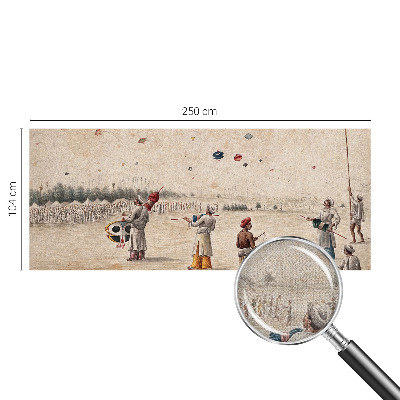 Självhäftande fototapet Svävande drakar