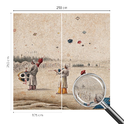 Självhäftande fototapet Svävande drakar