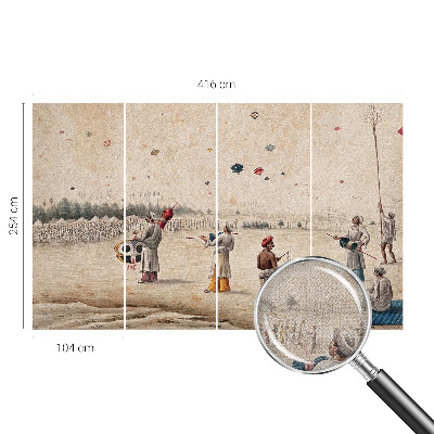 Självhäftande fototapet Svävande drakar