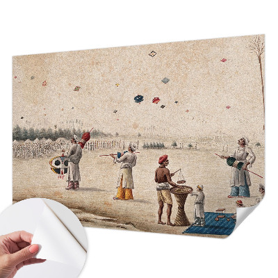 Självhäftande fototapet Svävande drakar