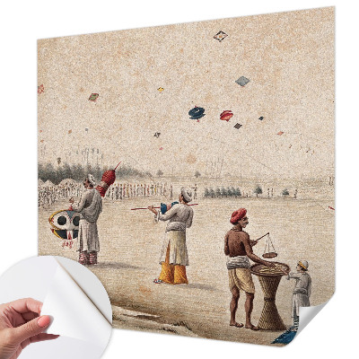 Självhäftande fototapet Svävande drakar