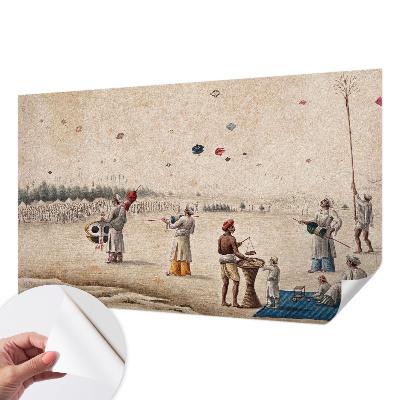 Självhäftande fototapet Svävande drakar