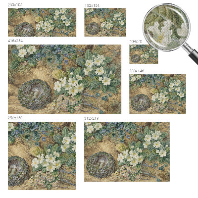 Självhäftande fotovägg Vårkomposition