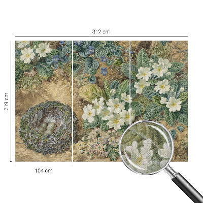 Självhäftande fotovägg Vårkomposition