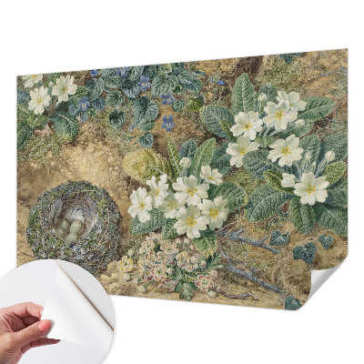 Självhäftande fotovägg Vårkomposition