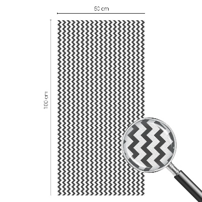 Fönsterfilm med mosaikmönster Sicksackmönster