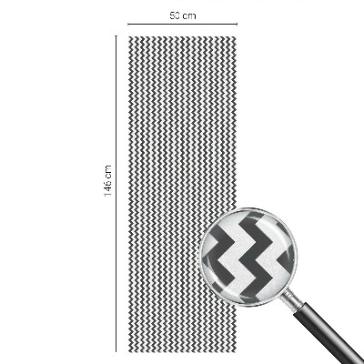 Fönsterfilm med mosaikmönster Sicksackmönster