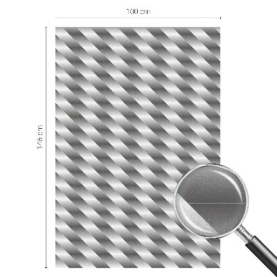 Frostad fönsterfilm med färgat mönster Geometriska ränder