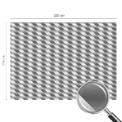 Frostad fönsterfilm med färgat mönster Geometriska ränder