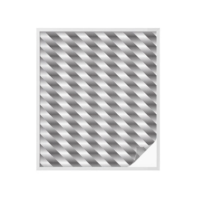 Frostad fönsterfilm med färgat mönster Geometriska ränder