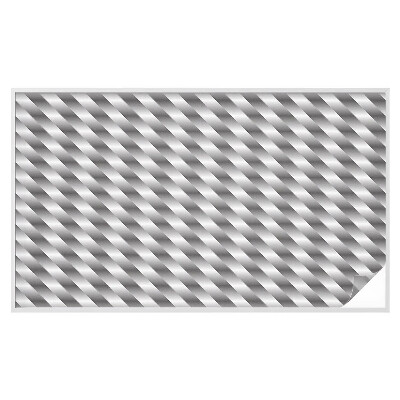 Frostad fönsterfilm med färgat mönster Geometriska ränder