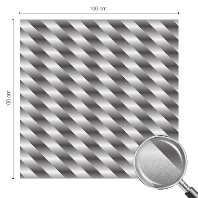 Frostad fönsterfilm med färgat mönster Geometriska ränder