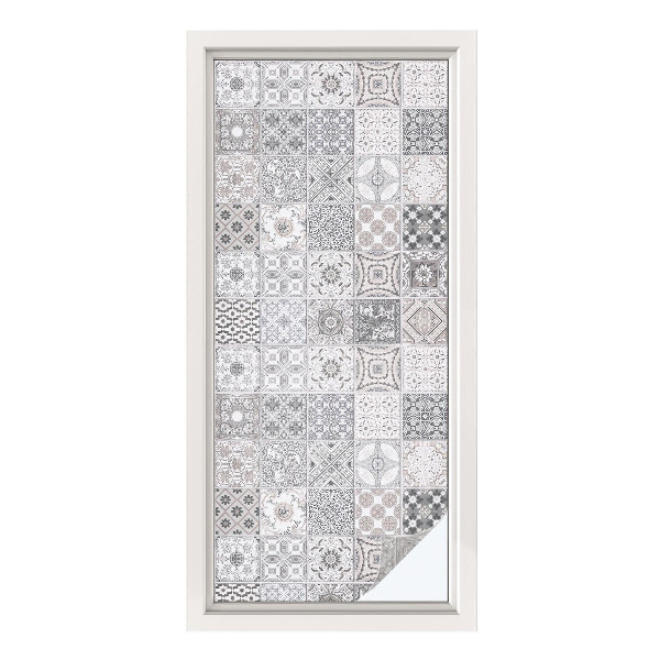 Dekorplast till fönster mosaik Kaklade mönster