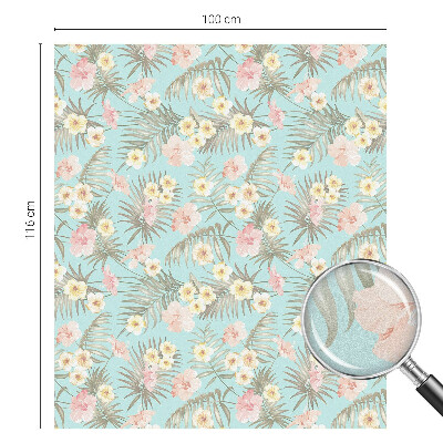 Dekorplast till fönster mosaik Tropiskt mönster