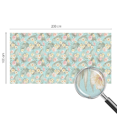 Dekorplast till fönster mosaik Tropiskt mönster