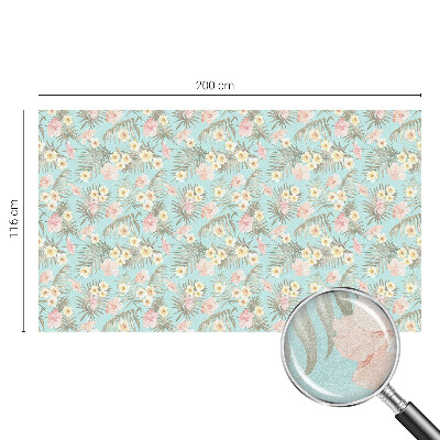 Dekorplast till fönster mosaik Tropiskt mönster