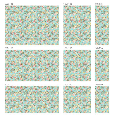 Dekorplast till fönster mosaik Tropiskt mönster