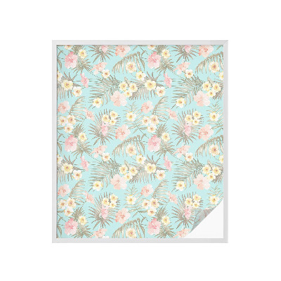 Dekorplast till fönster mosaik Tropiskt mönster