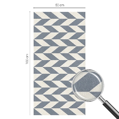 Frostad fönsterfilm med färgat mönster Geometrisk illusion