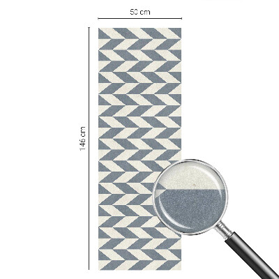 Frostad fönsterfilm med färgat mönster Geometrisk illusion