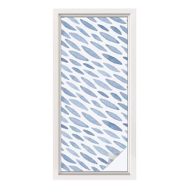 Fönsterfilm med mosaikmönster Blå streck
