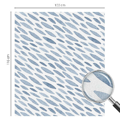 Fönsterfilm med mosaikmönster Blå streck