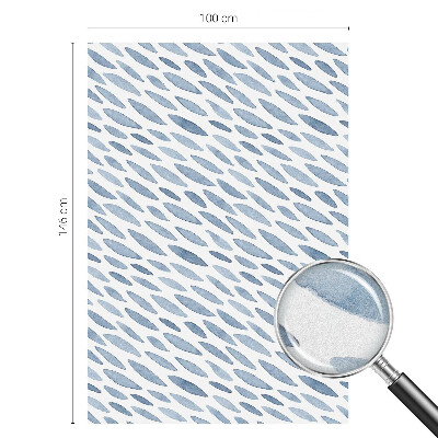 Fönsterfilm med mosaikmönster Blå streck