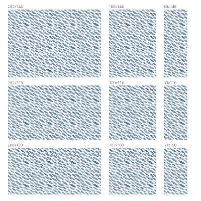 Fönsterfilm med mosaikmönster Blå streck