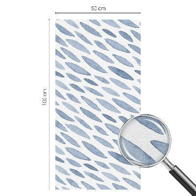 Fönsterfilm med mosaikmönster Blå streck