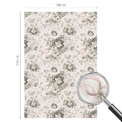 Frostfilm med dekorativt mönster Blommig skönhet