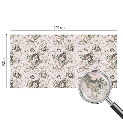 Frostfilm med dekorativt mönster Blommig skönhet