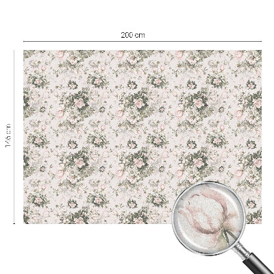 Frostfilm med dekorativt mönster Blommig skönhet