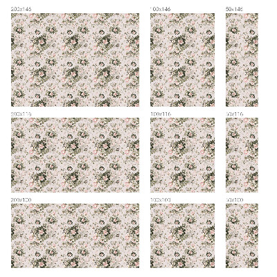 Frostfilm med dekorativt mönster Blommig skönhet