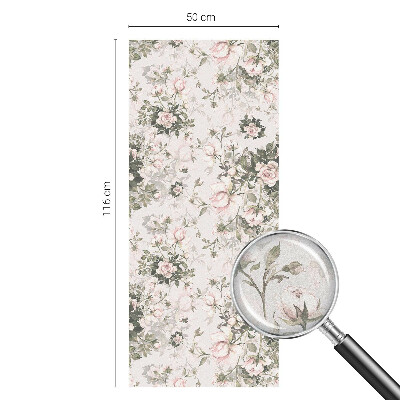 Frostfilm med dekorativt mönster Blommig skönhet