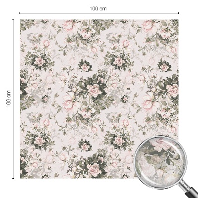 Frostfilm med dekorativt mönster Blommig skönhet