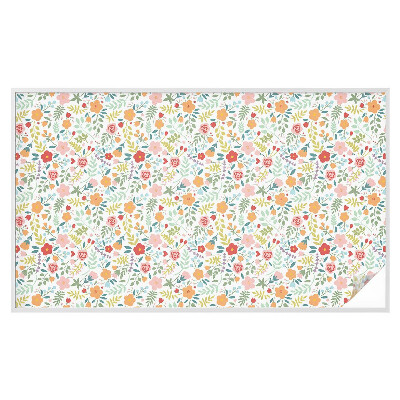 Dekorplast till fönster mosaik Blommönster