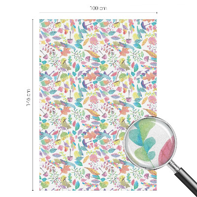 Fönsterfilm med mosaikmönster Färgglad komposition