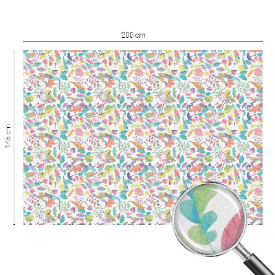 Fönsterfilm med mosaikmönster Färgglad komposition